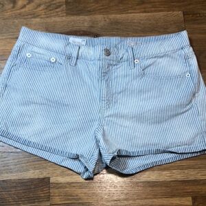 GAP pin striped Slim jean shorts